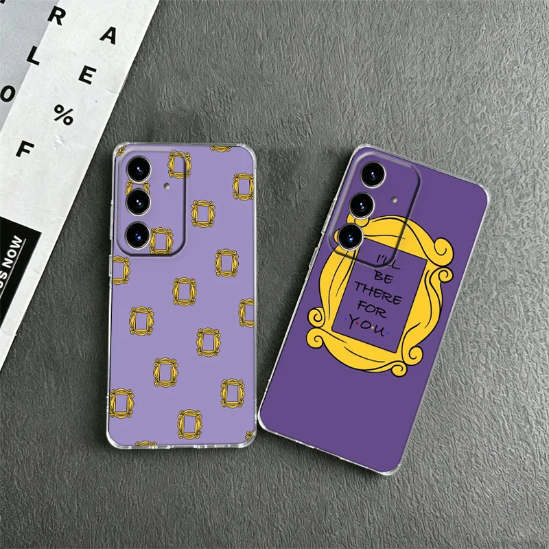 Friends TV Show Purple Door Phone Case for Samsung A53 A52S A33 A32 A32 A22 A13 A12 Galaxy A04E A03S Core A02S A50S A51 A71 A73