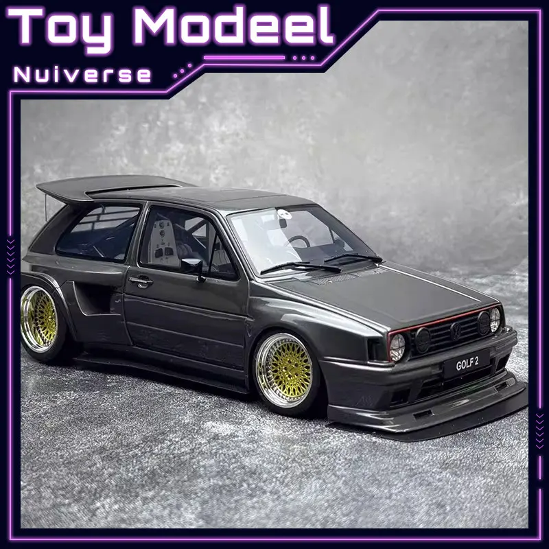 

OTTO 1/18 Volkswagen Golf II GTI OT476 Коллекционная модель автомобиля из смолы, статическая модель для демонстрации на рабочем столе, подарок на день рождения для мальчика