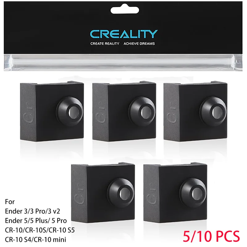 

Силиконовый чехол для нагревательного блока Creality Ender 3, силиконовая накладка для Ender 3/3 Pro/3 V2, Ender 5/5 Plus/5 Pro, CR 10 Series