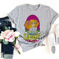 candy candy tshirt women summer Y2K anime t shirt female anime funny graphic clothing