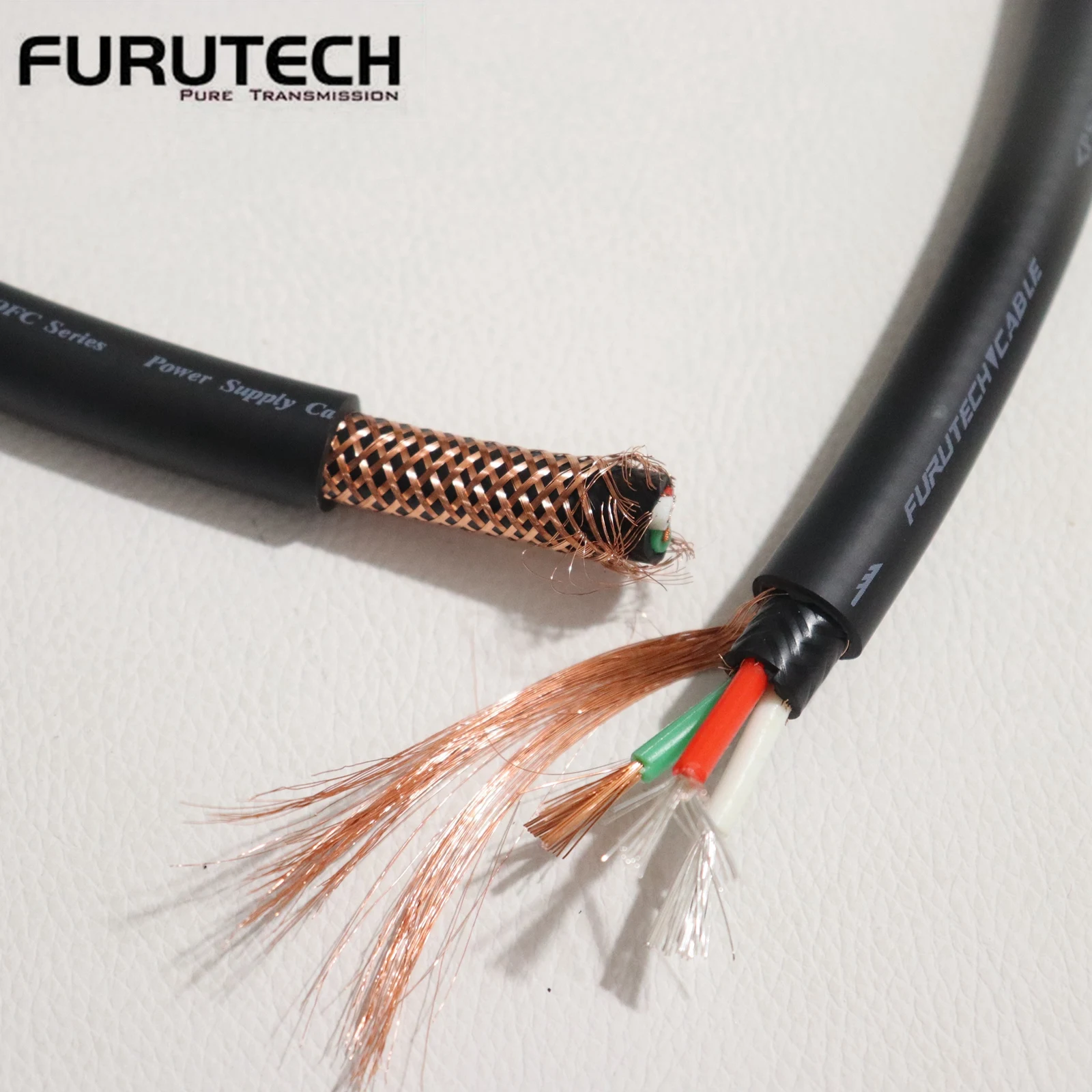 

Genuine FURUTECH FP-314Ag HiFi CD Power Amplifier Copper Silver Plated Faudiophile Power Cord bulk cable OD 13mm