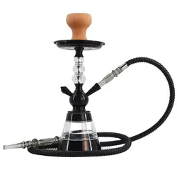 Tubo a tubo singolo Shisha narghilè plastica acrilico Shisha narghilè intero Set uso privato per Bar Lounge prezzo all'ingrosso colore casuale