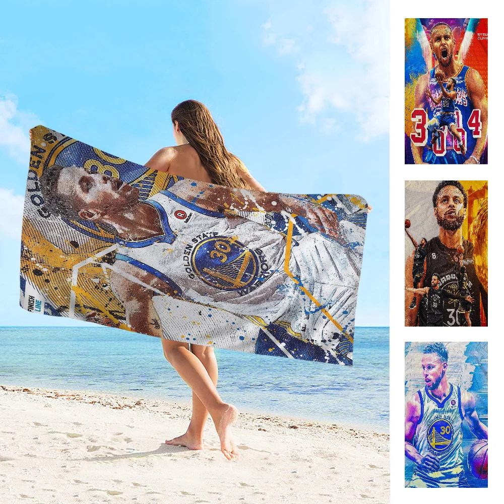 

S-Stephen Super Star C-Curry Microfiber Printed Beach Towel Mountain Climbing Yoga Beach Swimming Running Absorbent Soft Towel