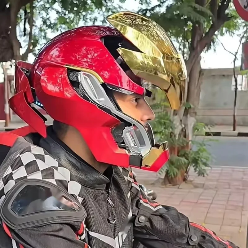 

Iron Man Mk50 Figure 1:1 Wearable Cos Mask Voice-Activated Deformation Helmet Around Animation Derivatives Model Toys Gifts Boys