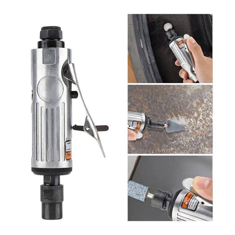 A98E-1/4 Inch Car Air Compressor 90Psi Grinder Machine Tirel Rotary Stone Tool Kit High-Speed Polishing Pneumatic Tool