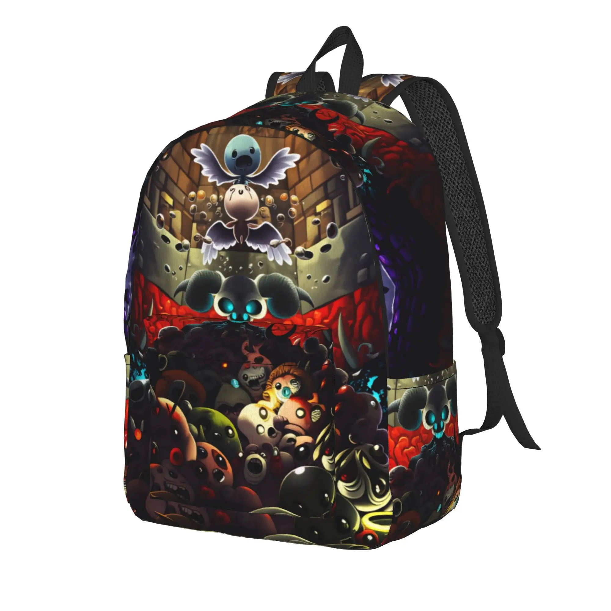 The Binding of Issac Backpack Student Unisex Hot Game Breathable Backpacks Polyester Aesthetic School Bags Daily Rucksack