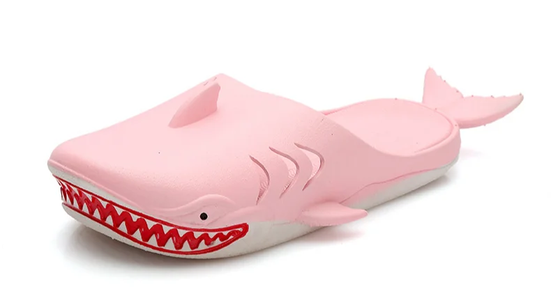 Funny Shark Kid Slippers Boy Girl Shoe Creative Cartoon Home Indoor Slippers Kid Shoe Fashion Casual Non-Slip Bathroom Shoe