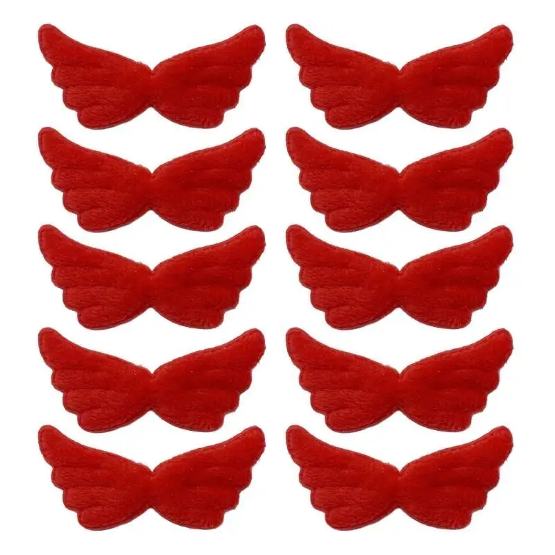 

39BD Craft Hair Clip Decoration Angel Wing Appliques Set Craft Hairband Making Kits