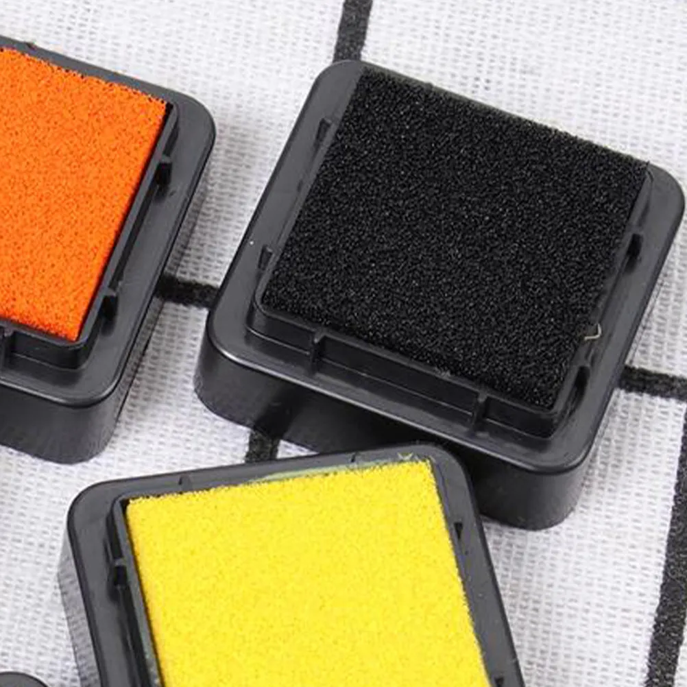 5Pcs Water-Based Finger Ink Pads Colorful Quick DIY Craft Stamp Pad Scrapbooking Painting Wood Fabric