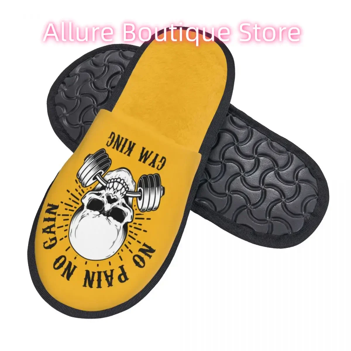 لا ألم ولا ربح شبشب منزل دافئ دافئ كمال الاجسام اللياقة البدنية الصالة الرياضية رغوة الذاكرة رقيق النعال مخصص طباعة أحذية داخلية في الهواء الطلق