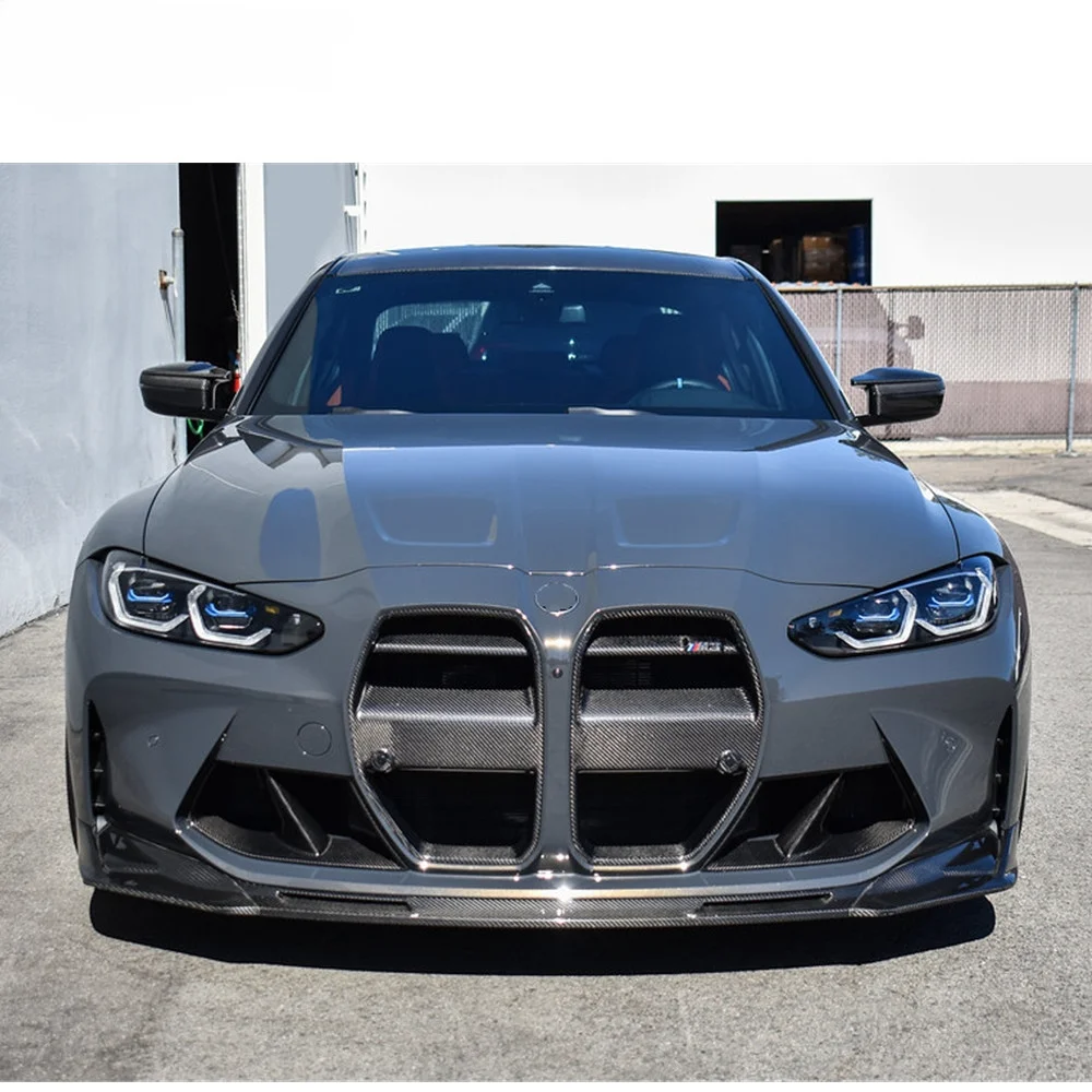 2020- Grille Fit Dry Carbon Fiber Material Car Grille Frame 2