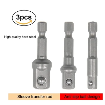 3PC ธรรมชาติหกเหลี่ยม handle extension rod 50 มม.1/2 ไขควง 3...
