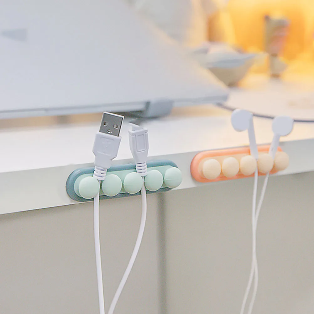 

3 Pcs Silicone Cable Manager Wire Organizer Holders for Cords Organizers Appliances