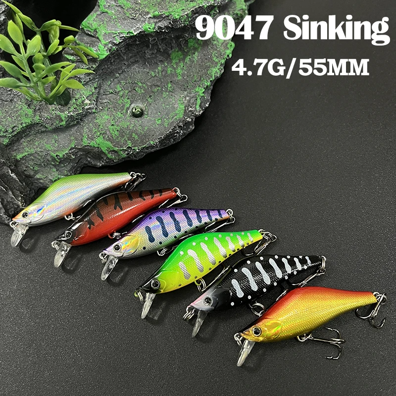 

Freshwater Sinking Minnow Lure 4.7g 55mm Small Wobblers Lake River Artificial Hard Baits Trout Bass Swimbait Fishing Equipment