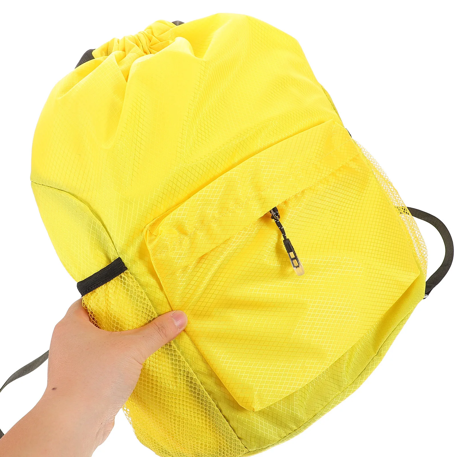 Large Capacity Waterproof Drawstring Backpack for Men and Women Gym Sport Travel Beach Bag with Multiple Compartments