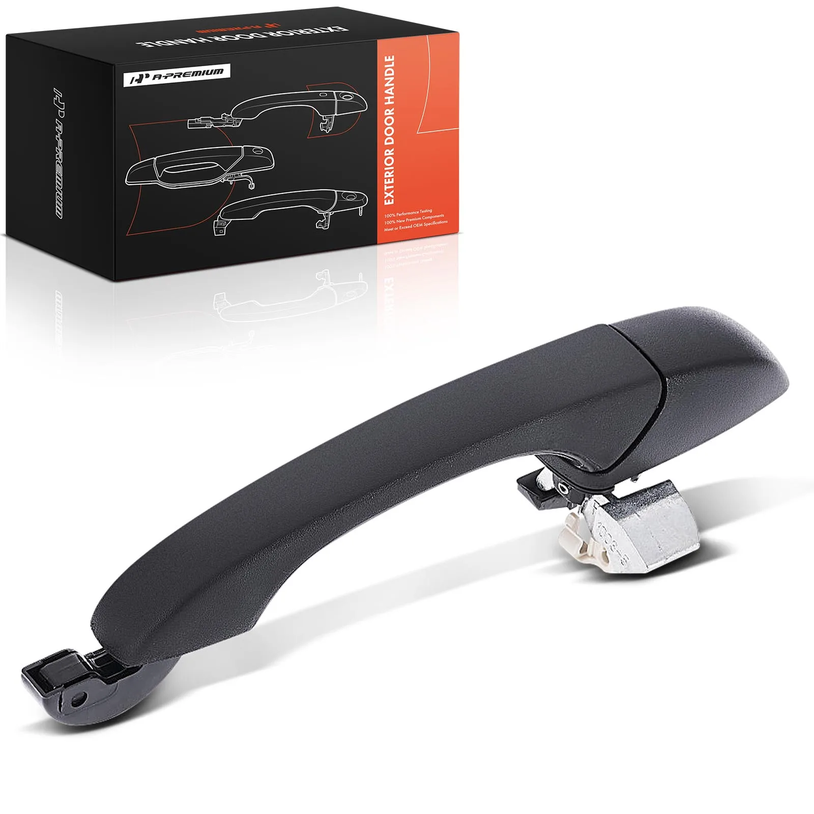 A-Premium Front or Rear Passenger Side Exterior Door Handle for Jeep Compass Patriot 2007-2017 Dodge Caliber 2007-2012