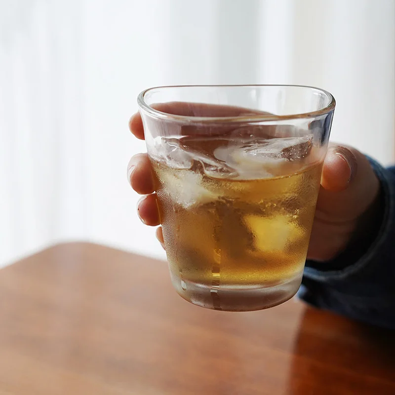 

OCEAN Heat Resistant Irregular Glass Cup Coffee Cup American Sle Whiskey Glass Tea Cup Water Cup Creative Simple Sle