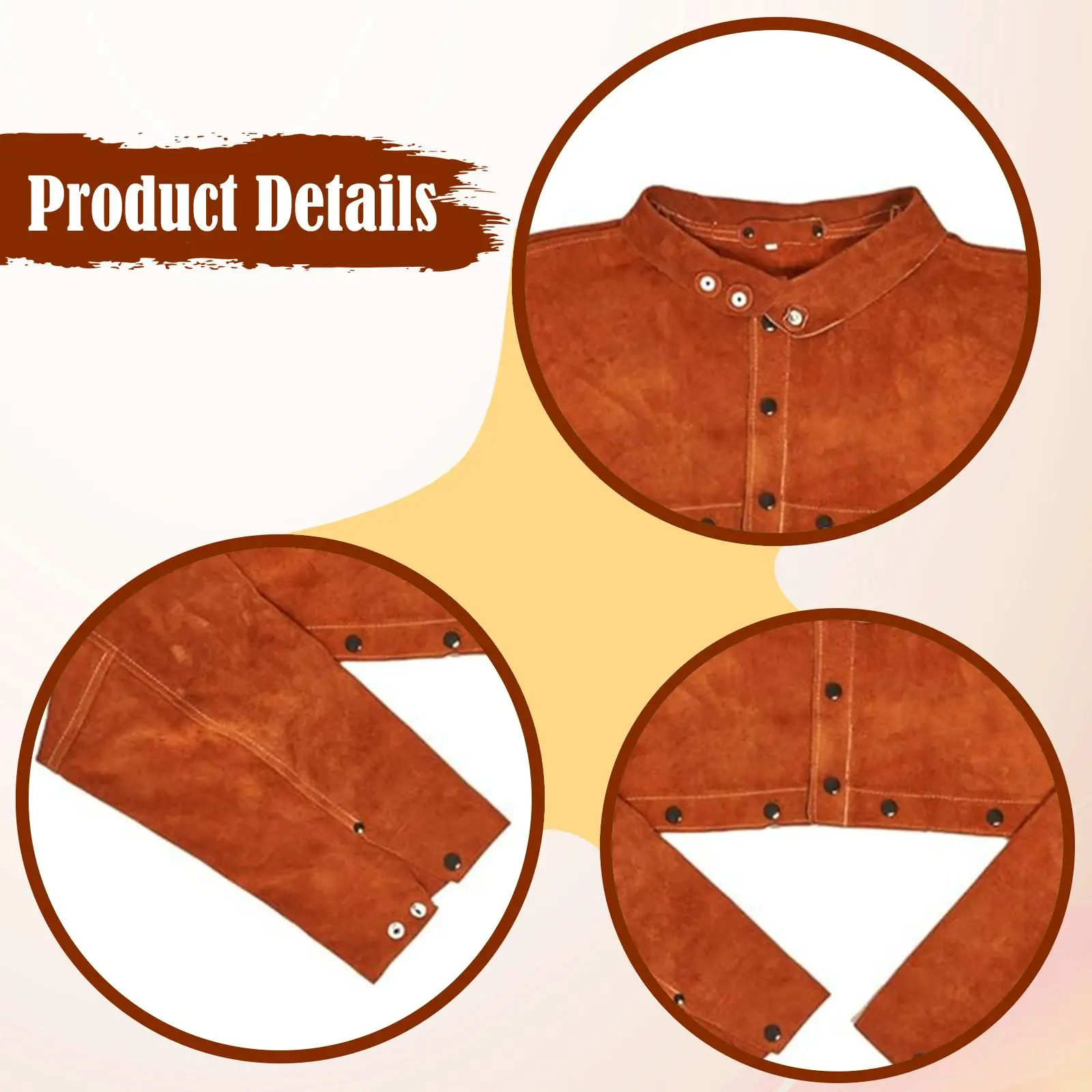 Welding Cape Sleeve Fire Retardant Multipurpose Long Sleeves for Construction Torch Work Manufacturing Automotive Welding