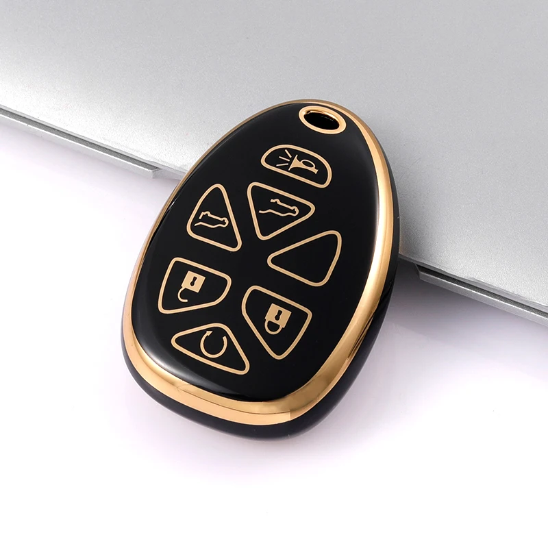 5/6 buttons Shell For Cadillac Escalade For Chevrolet Tahoe 2007 Gmc Suburban Yukon 2010 Traverse XL Soft TPU Car Key Case Cover image 5