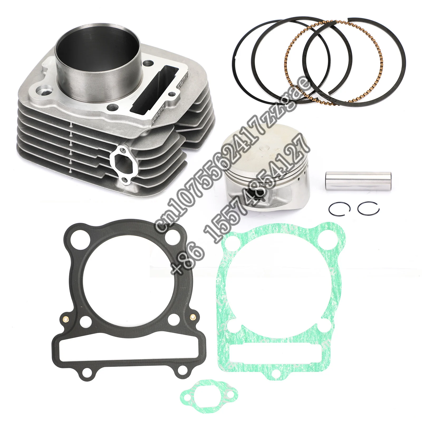 

83mm 348cc Cylinder Piston Rings Gaskets Top End Kit For Big Bear Grizzly Warrior Raptor Wolverine Bruin 350