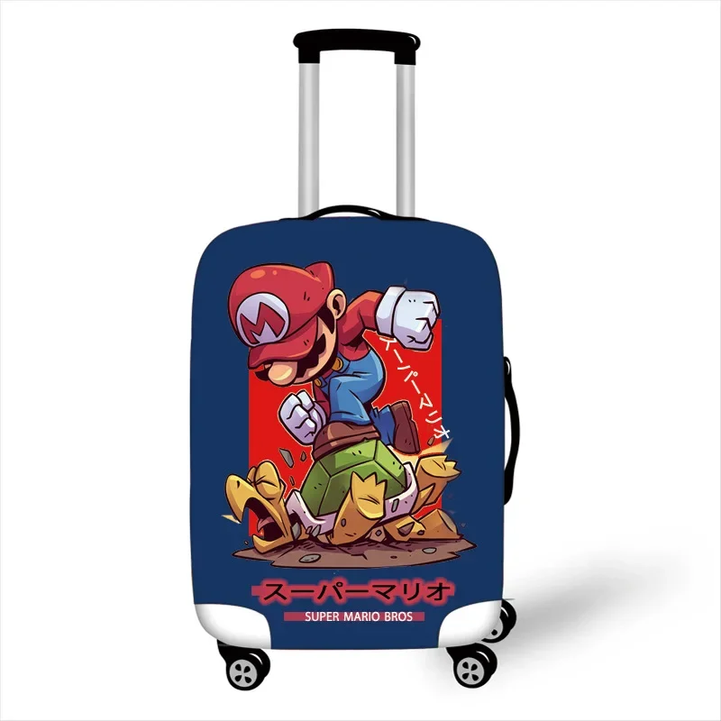 Super Mario Bros Luggage Protective Cover Cartoon Stretch Dust Case Fashion Anti-friction Shell Vegeta Suitcase Decorative Gifts