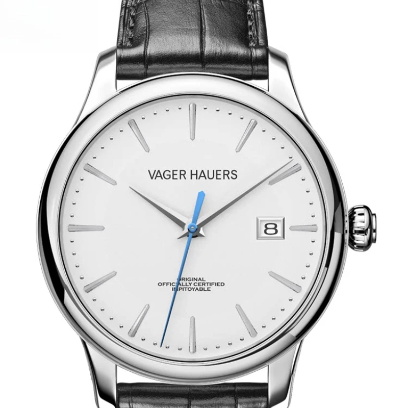 

Оригинальные мужские ультратонкие автоматические механические часы Vijay Howz, водонепроницаемые мужские часы с деловым стальным ремешком