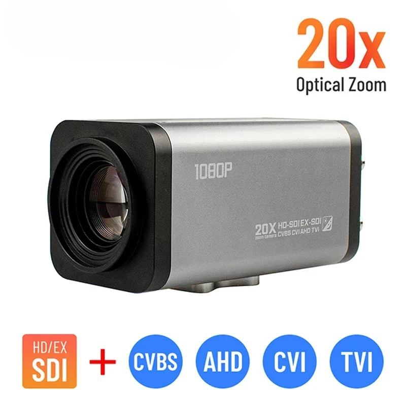 

PEGATAH 2MP 20X Zoom IP Auto Focus HD-SDI/EX-SDI/CVBS/AHD/TVI/CVI Camera Box Camera Support RS485 For Conference System/Media