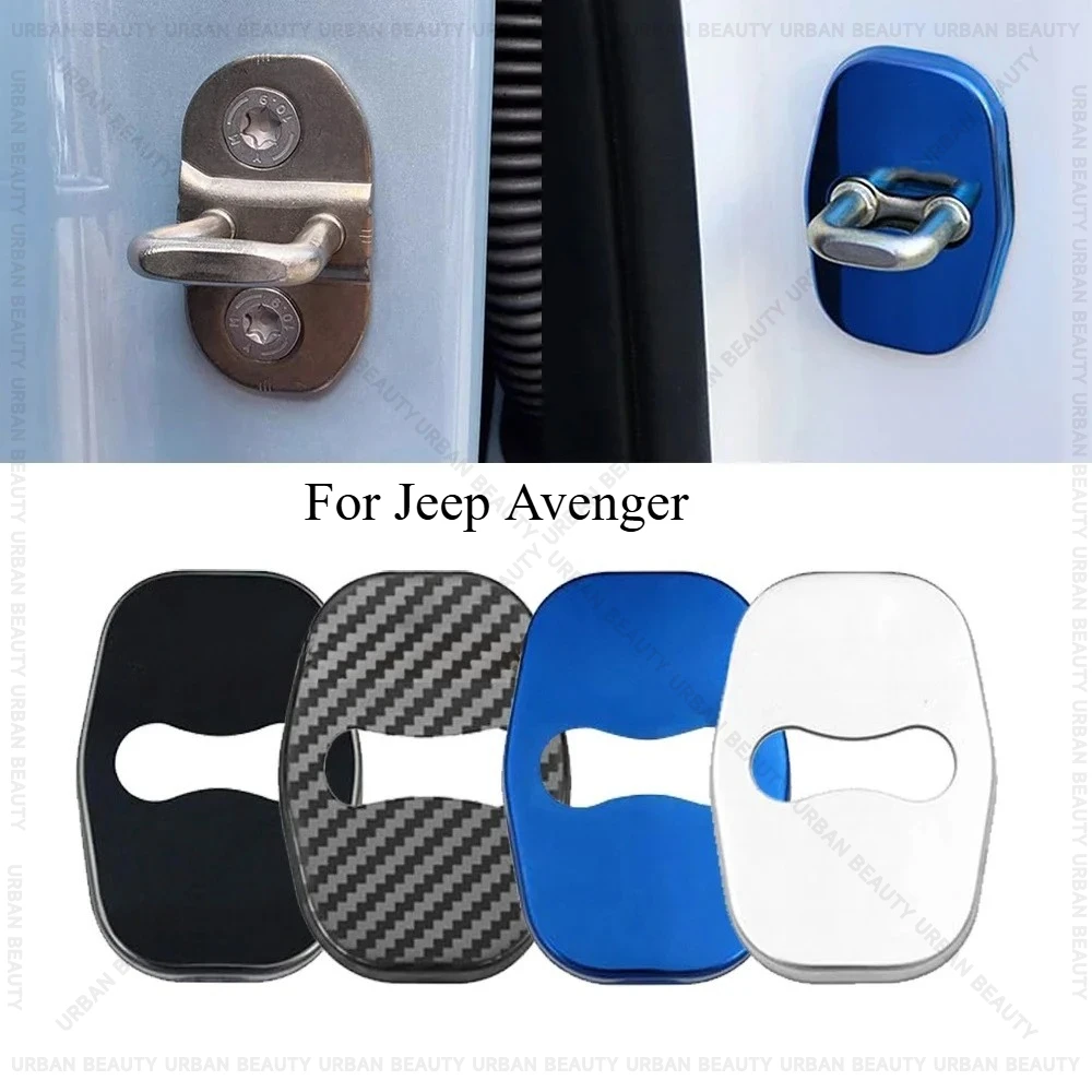 

4pcs Car Door Lock Buckle Protection Cover Anti-rust Waterproof for Jeep Avenger 516 Avenger 4XE Frist Edition Door Lock Cover