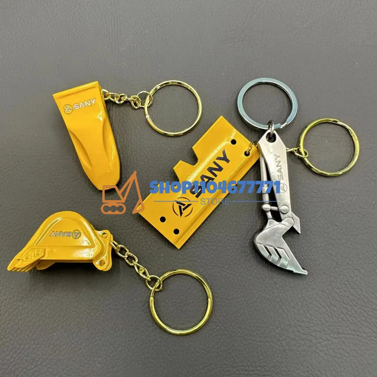

NEW Ignition Key for SANY SY60 75 135 215 235 265 305 335 Excavators with Bucket Key Chain Heavy Equipment Keychain 60022654
