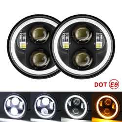 Universal Car Motorcycle 5.75 Inch LED Headlight For Harley Indian Yamaha Honda Triumph iii 5 3/4