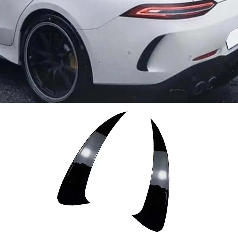 2pcs Rear Bumper Spoiler for Mercedes-Benz AMG GT GT50 GT63 X290 Sedan 4 Door 2019 onwards