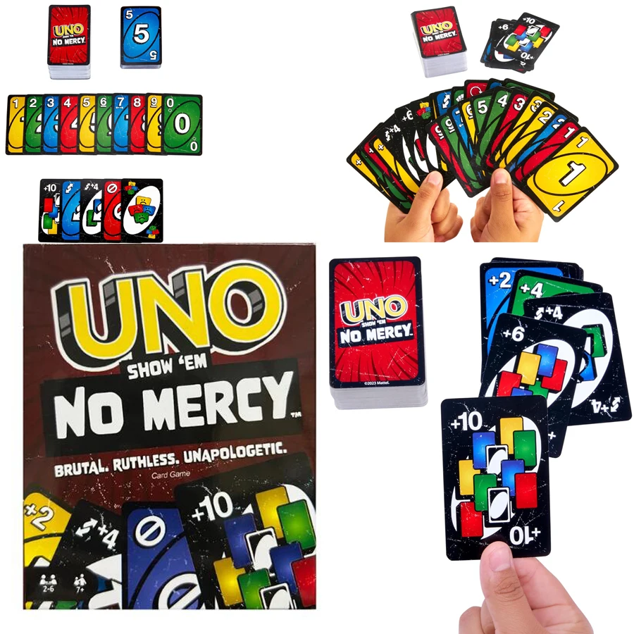 UNO Mario Kart Card Game 108 Cards New Dragon Ball Game Cards Skibidi toilet uno Card Game