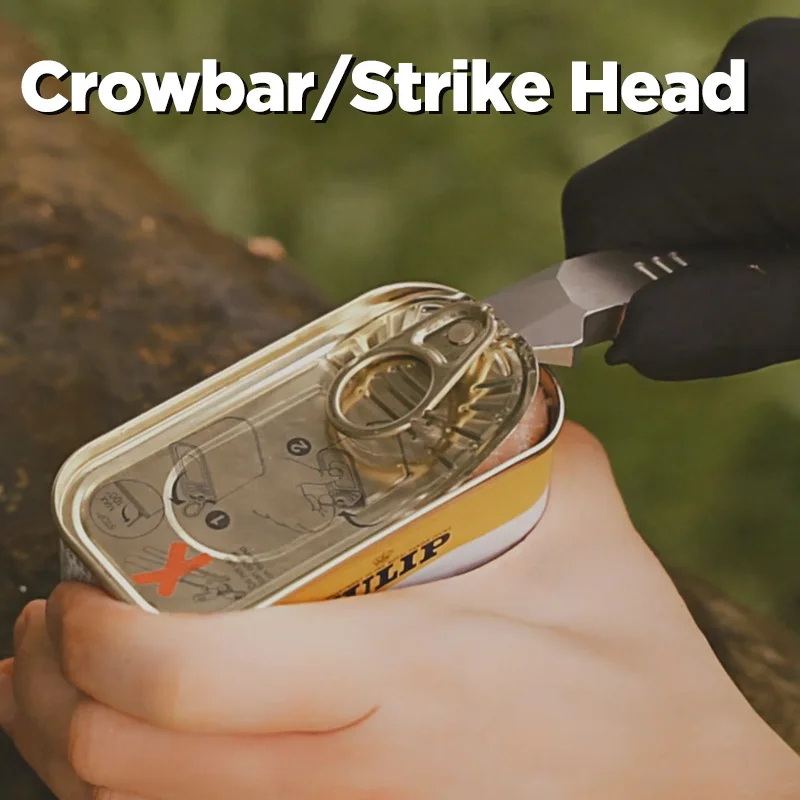 في الهواء الطلق المحمولة EDC متعددة الوظائف سبائك التيتانيوم قضيب رفع منشار صغير التخييم بقاء سداسية وجع المفاتيح أداة