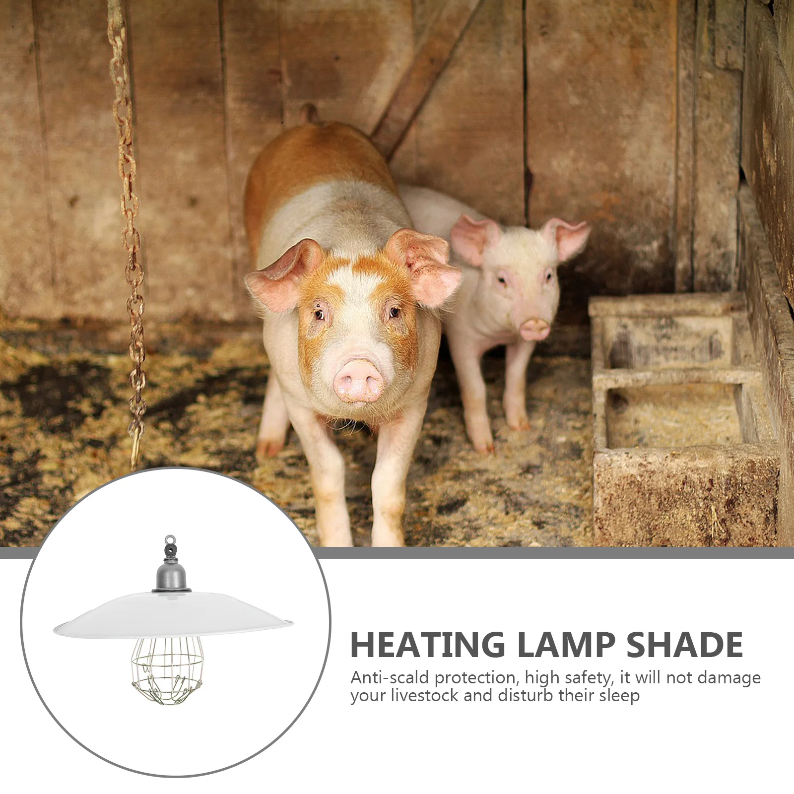 

Livestock Heat Preservation Lampshade Hightemperature Resistant Reliable Warming Light Cover for Chickens Sheep Pigs Dogs Ducks