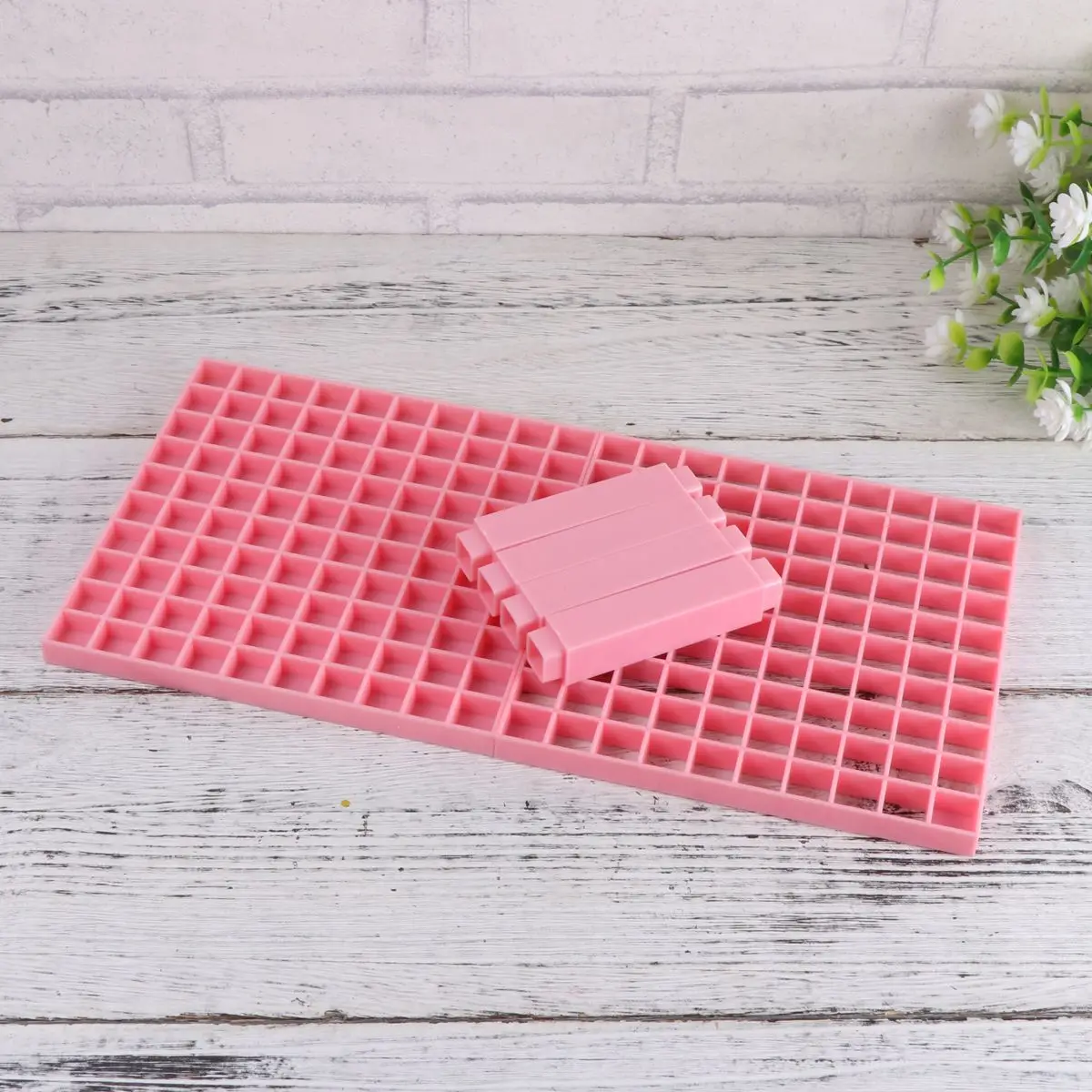 96 buracos lápis titular escova organizador caneta suporte de armazenamento marcador caligrafia recipiente quadro plástico mesa organzier