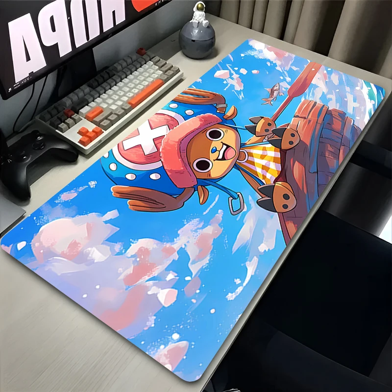 Mouse pad Large game player computer keyboard pad desk pad anti-slip cartoon table pad PC carpet O-ONE PIECES Chopper Mousepad