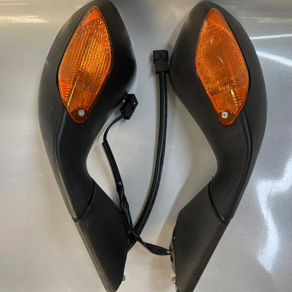 

2pcs Black Left Right Motorcycle Rear View Mirrors For APRILIA RSV1000 2004-2008 2007 2006 2005 GPR150 GPR250