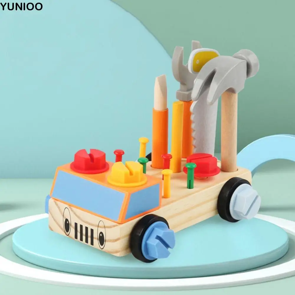 Montessori śruba nakrętka zabawka samochód trening umiejętności zagraj w narzędzia śrubowe dzieci 3D zajęta tablica wczesna nauka tablica sensoryczna