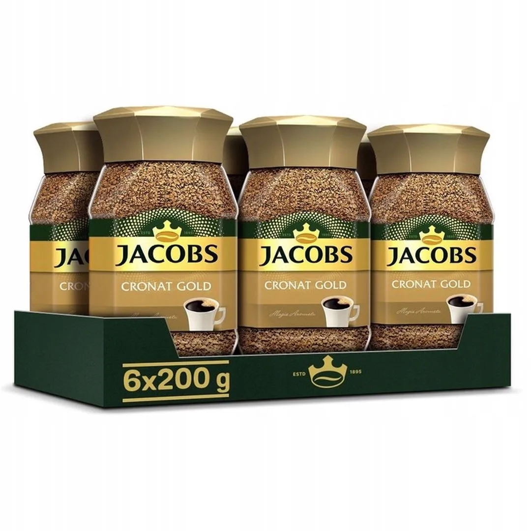 Café instantáneo Jacobs Cronat Gold 200 g x 6 piezas