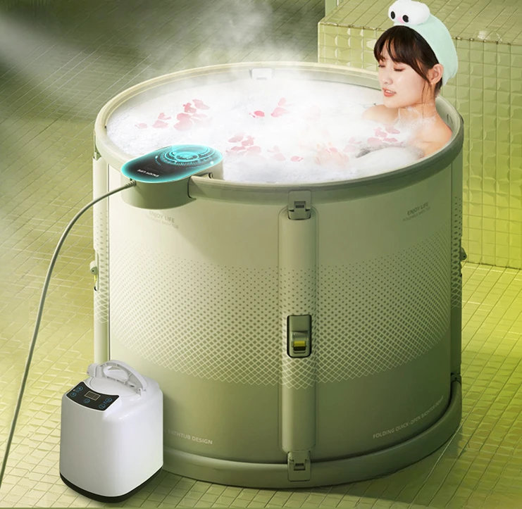 Soak in The Bath Bucket for Household Foldable Bath Tub for Adults To Take A Bath Sweat Steaming Thickened Bath Bucket in Winter