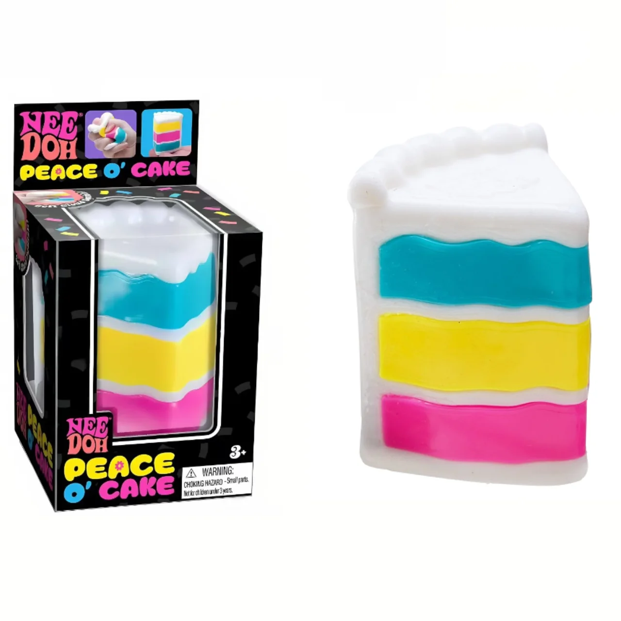 Schylling Nee Doh Nice-Sicle Sensory Cube, Soft Squishy Stress Relief Toy, Ideal Fidget for Anxiety & Concentration