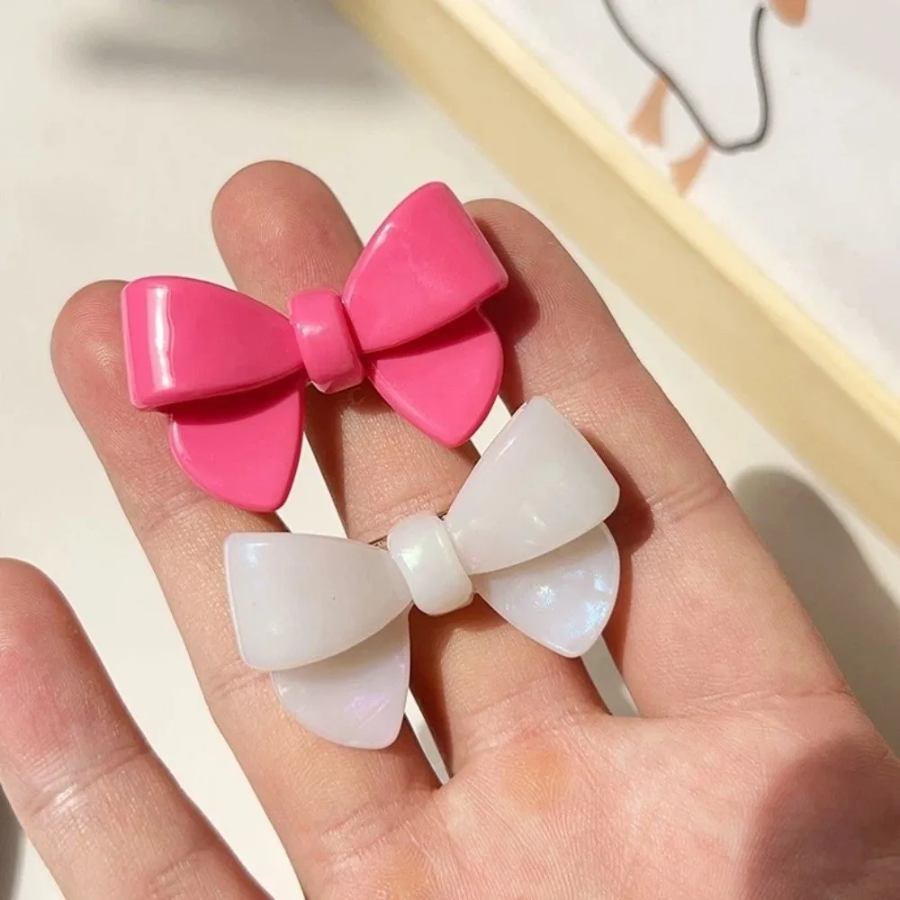 Haaraccessoires im Koreanischen Stil: Acetat-Haarspange mit Niedlichem Schleifendesign, Rutschfeste Entenschnabel-Klammer, Luxuriöse Haarklammer für Damen – Detail 10