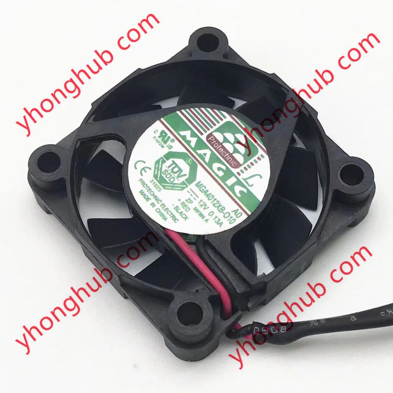 

MAGIC MGA4012XB-O10 DC 12V 0.13A 40x40x10mm 2-Wire Server Cooling Fan