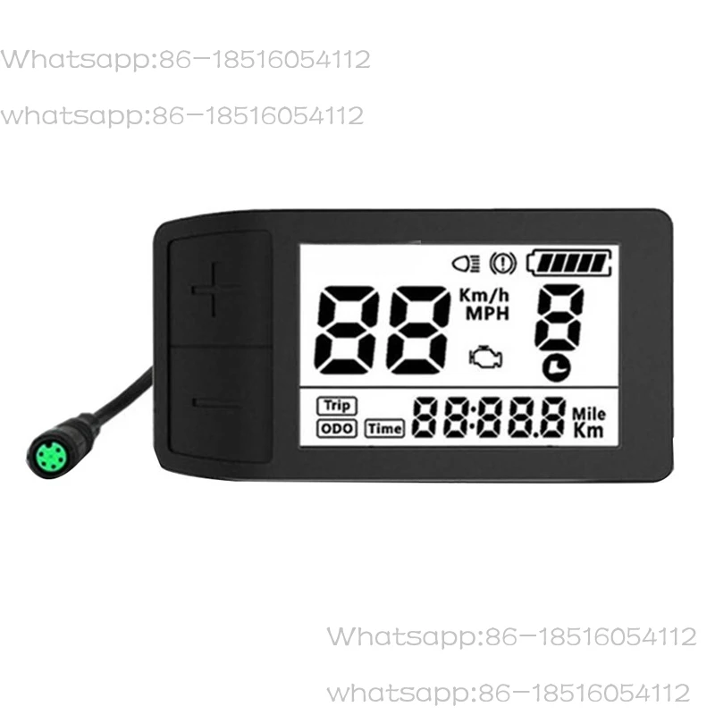 Electric Bike 500S Display 0-9 PAS Speed Indicator 24V 36V 48V for BBS01 BBS02 Mid Drive Motor Bicycle Ebike UART Meter