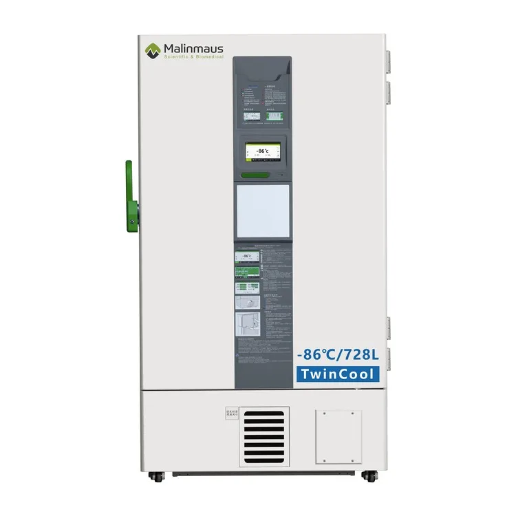 Suitable for all new smart devicesMalinmaus 728L -86C Dual Twin Double Cooling System Reliable Series Upright Medical Use Cryoge