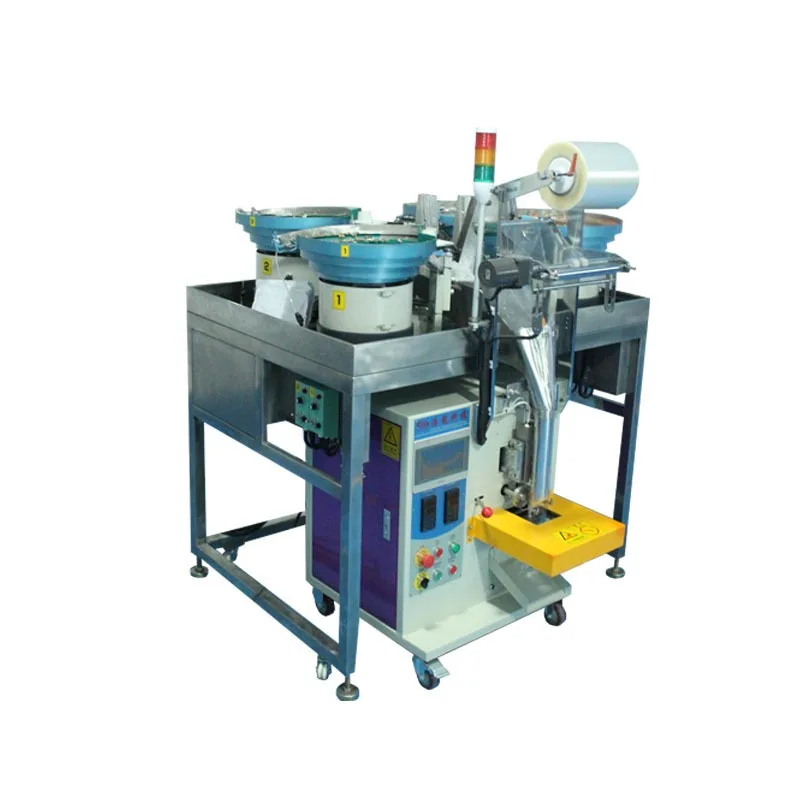Screw back sealing packaging machine Automatic hardware plastic transparent roll film packaging machine