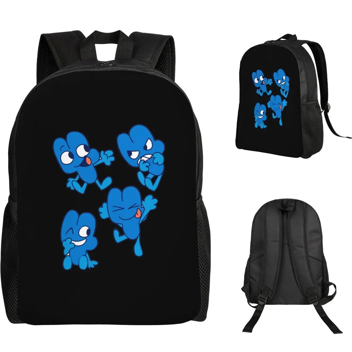 

Рюкзак BFDI Four BFB для школьников, для мальчиков и девочек, школьная сумка, сумка для ноутбука, сумка через плечо