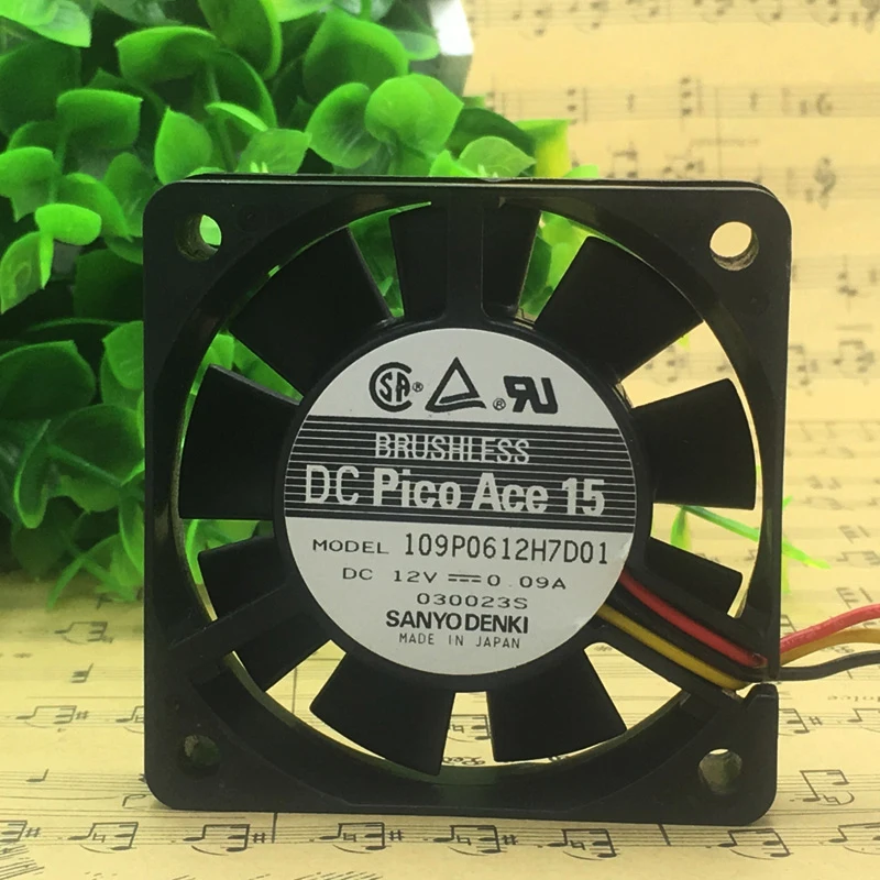 ORIGINAL 109P0612H7D01 12V 0.09A 6015 60*60*15mm NEW COOLING FAN RADIATOR