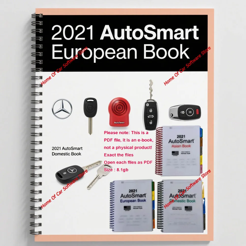 

NEW 2021 AutoSmart 3 E Book Set - Asian, European & Domestic Book Set - By Michael Hyde LockSmith