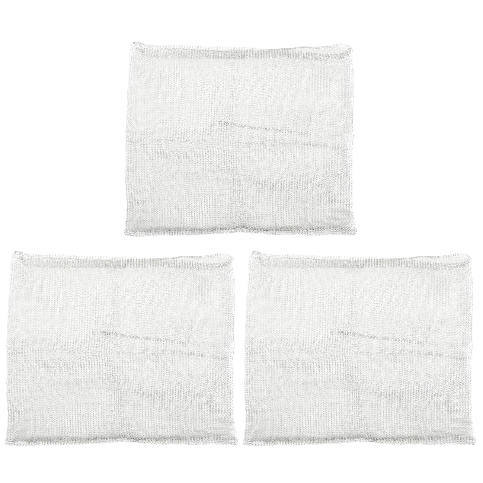 

3pcs Stainless Steel Mesh Bags 24x24inch Plant Root Protector Gardening Accessories Durable No Rust Foldable Design Silver